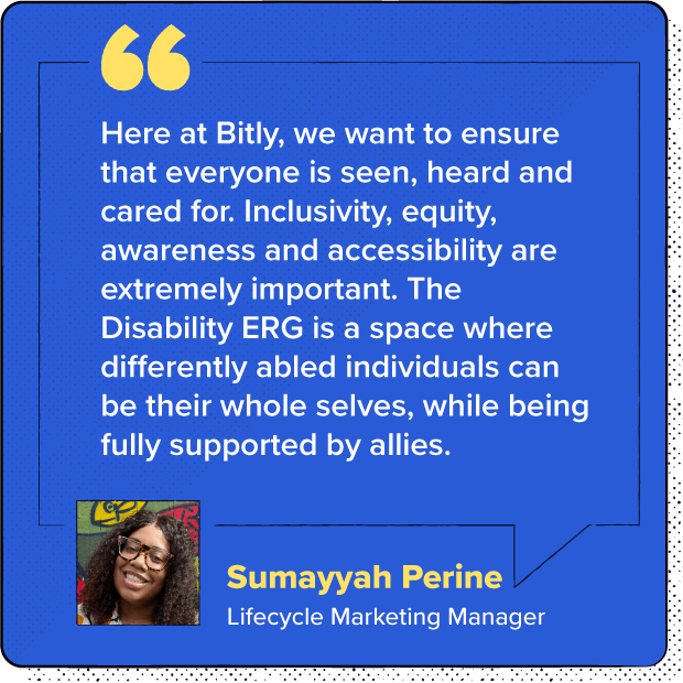 Bitly Disability member quote