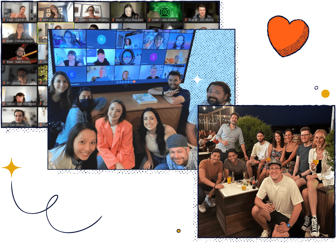 Collage of Bitly employee photos