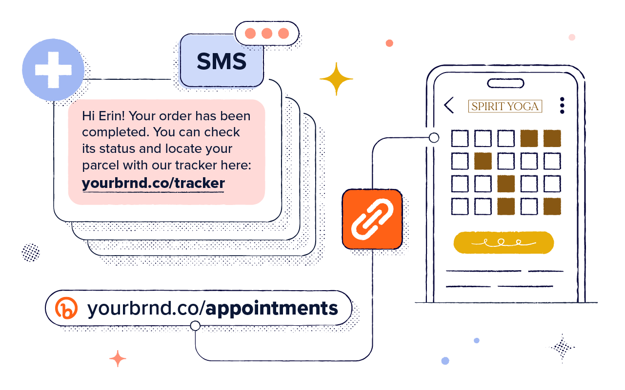 Personalize messages at scale with highly clickable SMS links