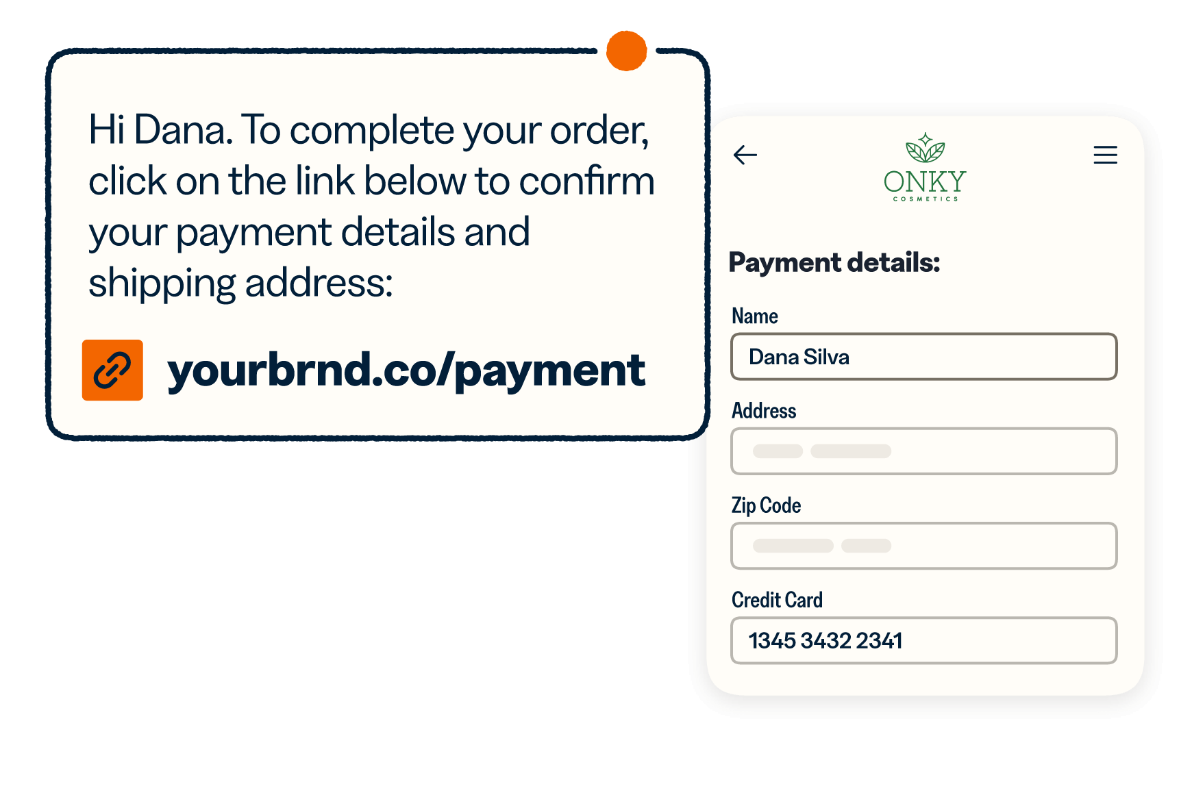 SMS payment processing