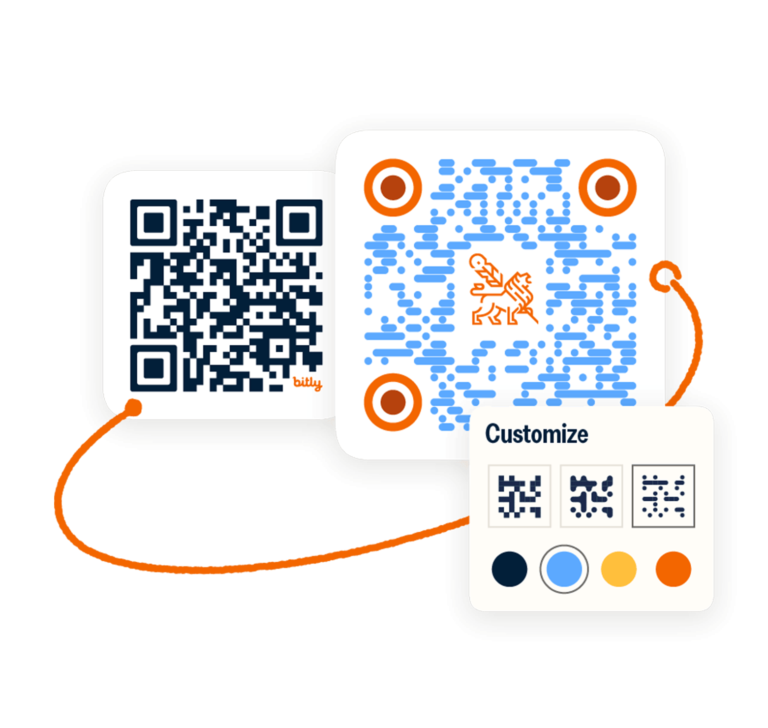 Opzioni per il QR Code ed esempi di colori disponibili