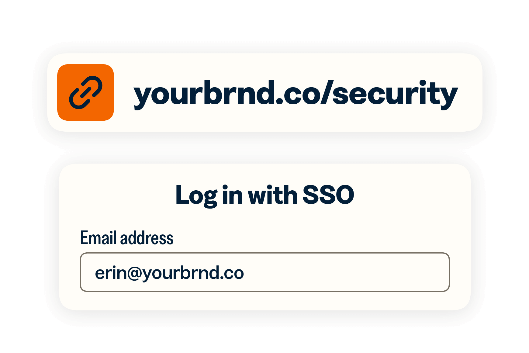 Custom short link pointing to SSO log in